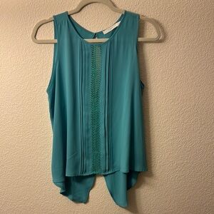Teal Sleeveless Women's Top